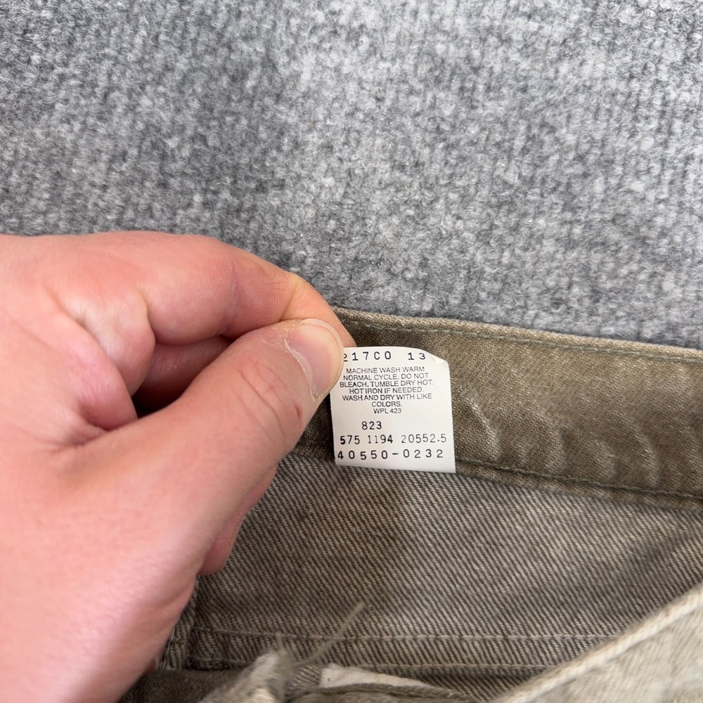 Vintage Levi's 550 Orange Tab Brown Denim Jeans Made in USA Relaxed 31x32 90s - Picture 12 of 14